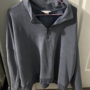 Natural Reflections Blue Zip Up Top